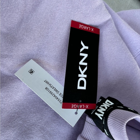 DKNY NWT fleece jogger and crew neck sweatshirt.soft and comfy color LVD size XL - Picture 7 of 7